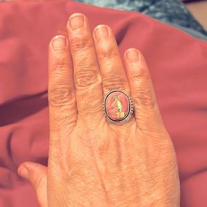 Native American Kokopelli inlay ring